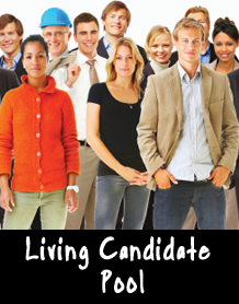 Living employee candidate pool